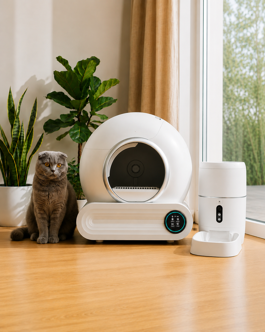 PetMaison Smart Care - Box + Feeder — set with automatic litter box and feeder