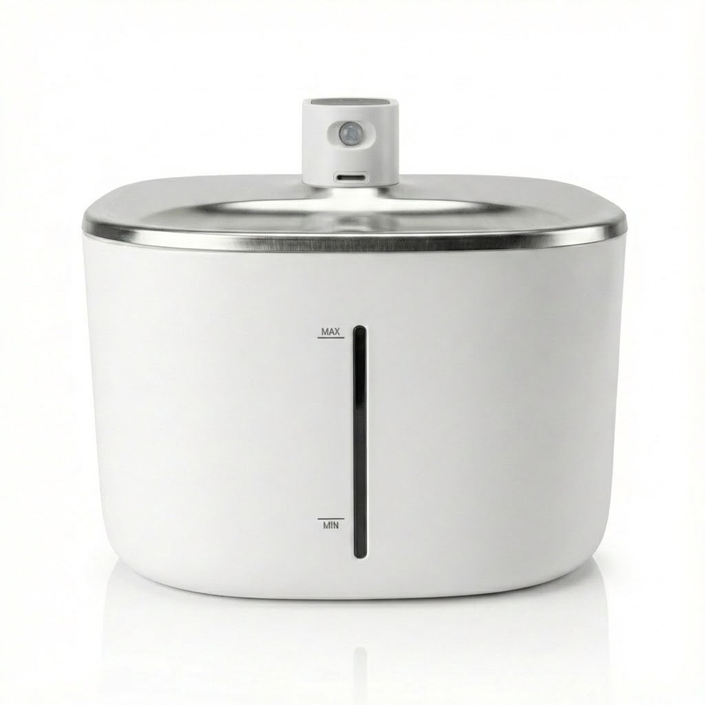 Fountain — automatic water fountain for cats, front view - 2